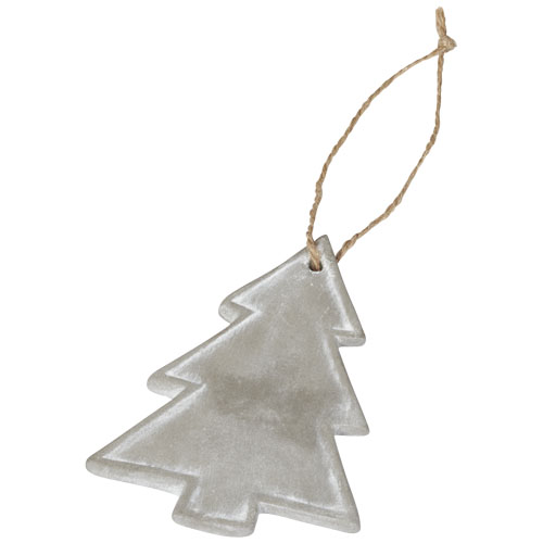 Seasonal Christmas Tree Ornament - Grey