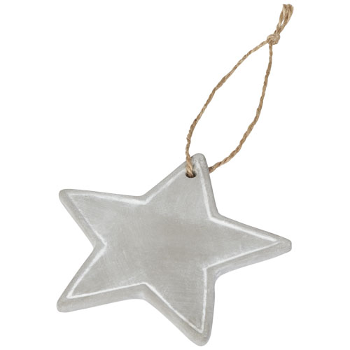 Seasonal Star Ornament - Grey