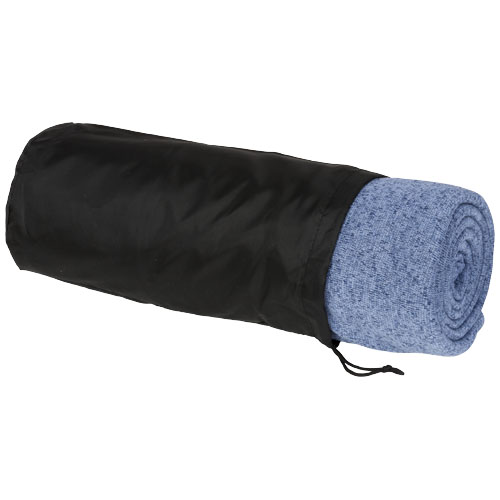 Pim Heathered Fleece Plaid Blanket - Blue