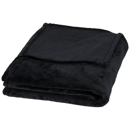 Mollis Oversized Ultra Plush Plaid Blanket - Black