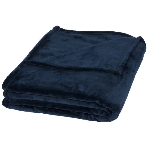 Mollis Oversized Ultra Plush Plaid Blanket - Navy