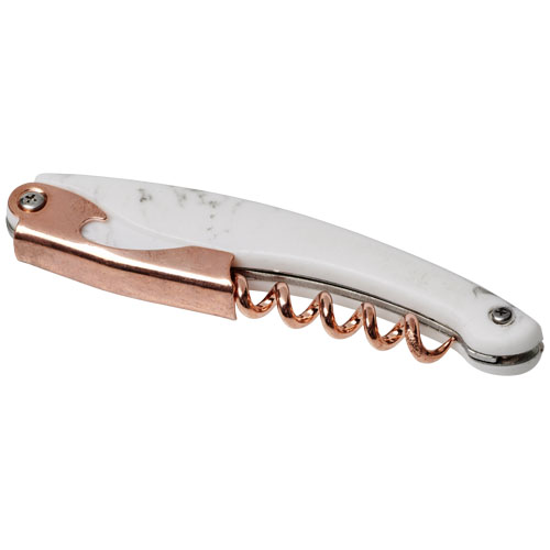 Mila Marble Look Waitress Knife - Copper