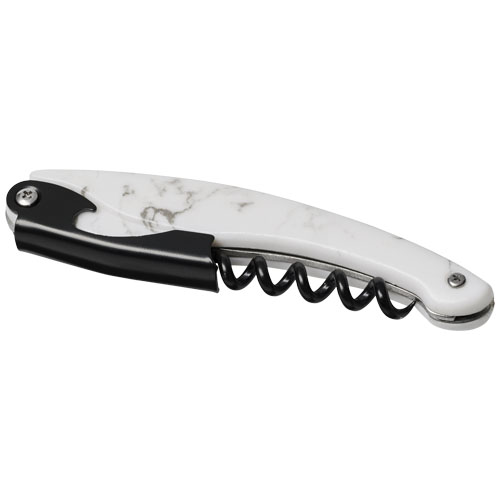 Mila Marble Look Waitress Knife - Black