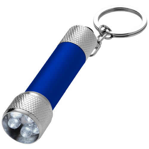 Draco Led Keychain Light - Blue, Silver