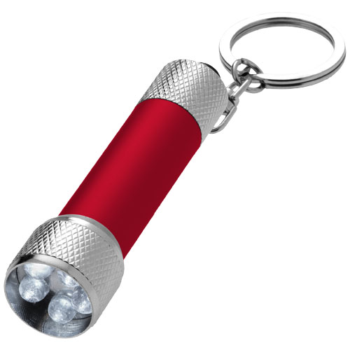 Draco Led Keychain Light - Red, Silver