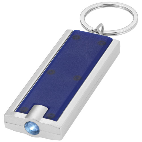 Castor Led Keychain Light - Blue, Silver