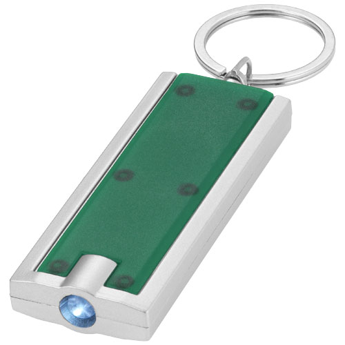 Castor Led Keychain Light - Green, Silver