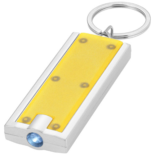 Castor Led Keychain Light - Yellow, Silver