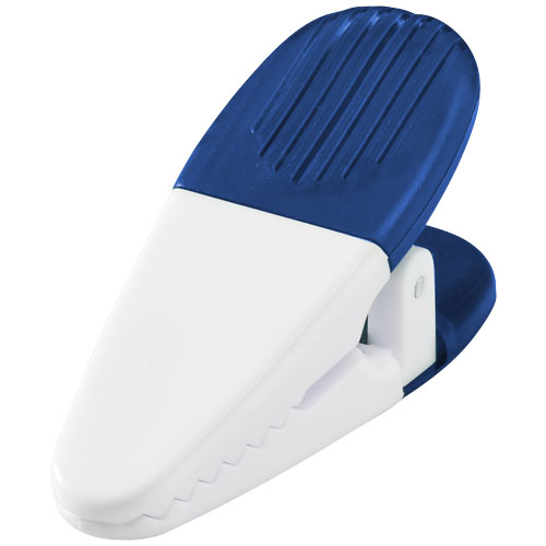 Holdz Magnetic Memo Holder Clip - Transparent Blue, White