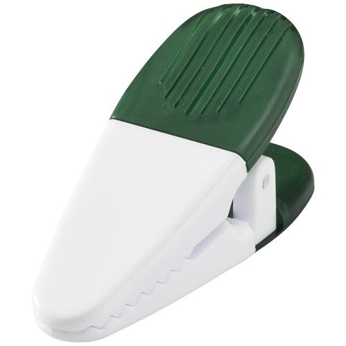 Holdz Magnetic Memo Holder Clip - Transparent Green, White