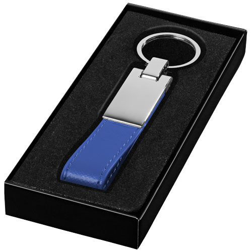 Corsa Strap Keychain - Blue, Silver