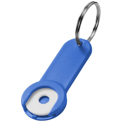 Shoppy Coin Holder Keychain - Royal Blue