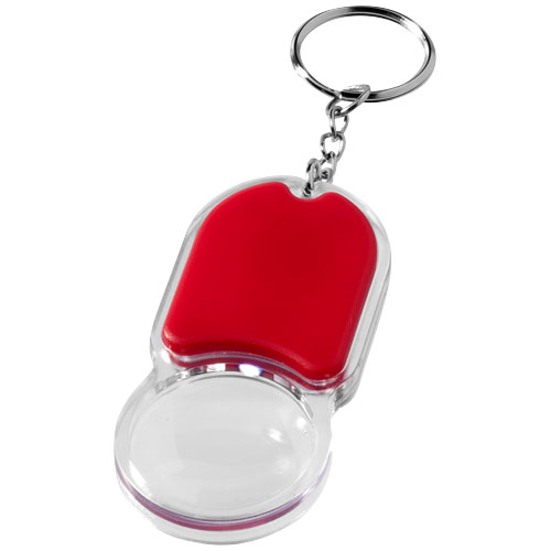 Zoomy Magnifier Keychain Light - Red