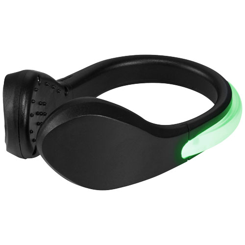 Usain Led Rear Shoe Clip Light - Black, Light Green