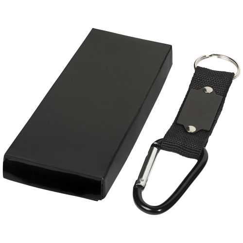Strap Carabiner Keychain - Black