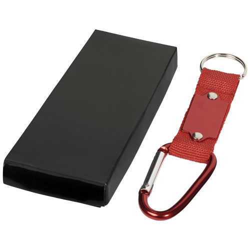 Strap Carabiner Keychain - Red