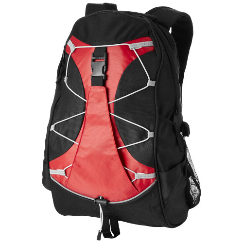 Hikers Elastic Bungee Cord Backpack - Red, Black