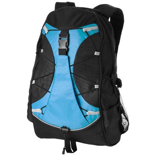 Hikers Elastic Bungee Cord Backpack - Process Blue, Black
