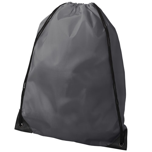 Oriole Premium Drawstring Backpack - Light Grey