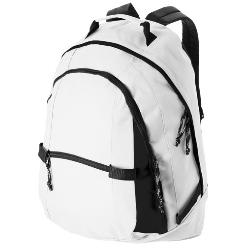 Colorado Covered Zipper Backpack - White