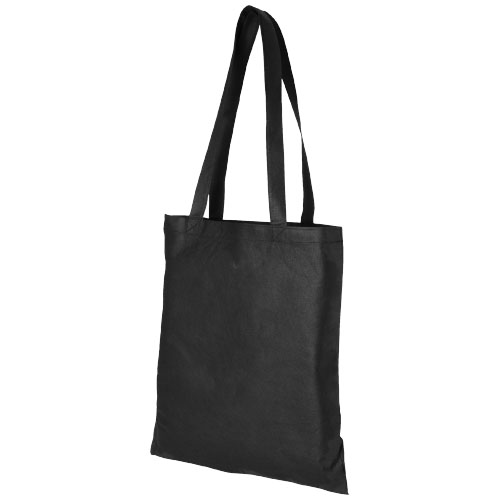 Zeus Large Non-Woven Convention Tote Bag - Black