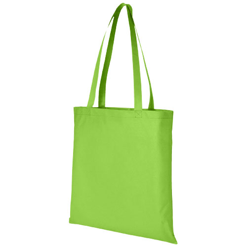 Zeus Large Non-Woven Convention Tote Bag - Lime Green