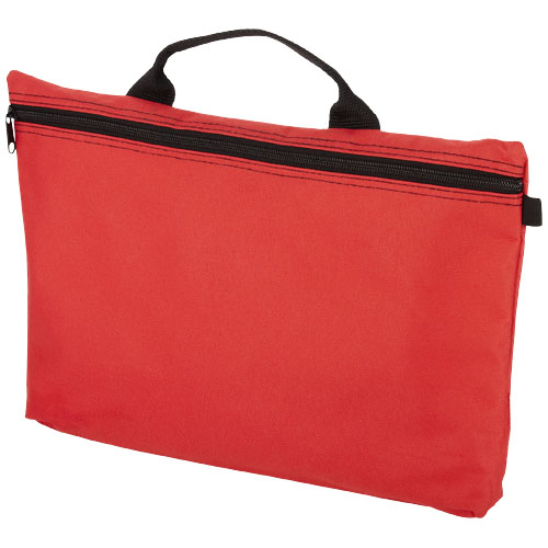 Orlando Zippered Conference Bag With Pen Loop - Red