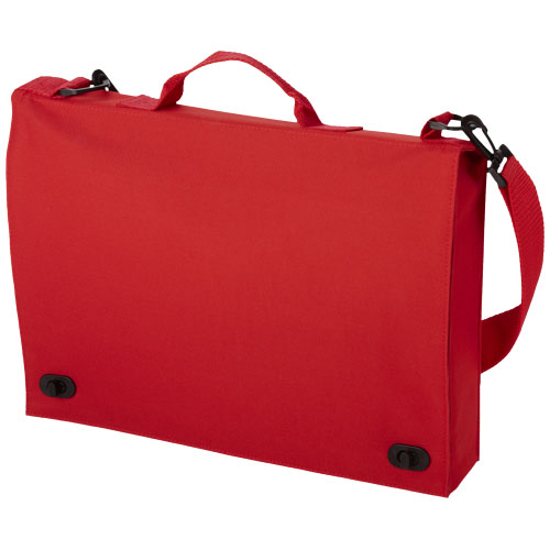 Santa Fe 2-Buckle Closure Conference Bag - Red