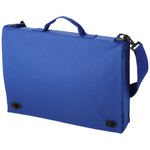 Santa Fe 2-Buckle Closure Conference Bag - Royal Blue