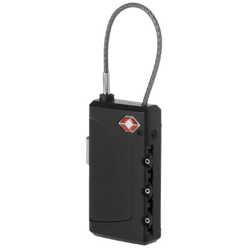 Phoenix Tsa-Compliant Luggage Tag And Lock - Black