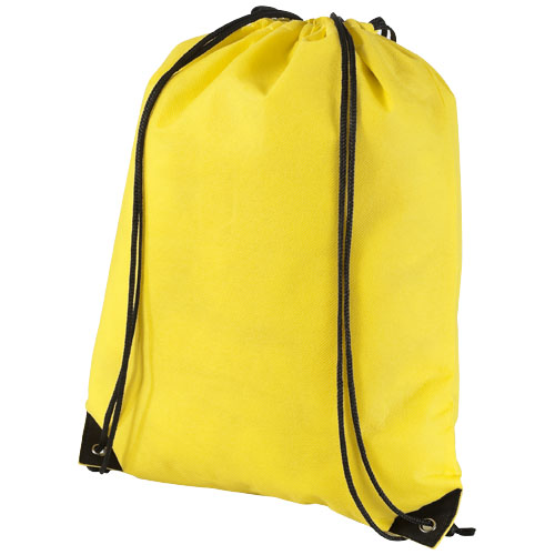 Evergreen Non-Woven Drawstring Backpack - Yellow
