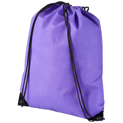 Evergreen Non-Woven Drawstring Backpack - Purple