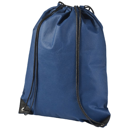 Evergreen Non-Woven Drawstring Backpack - Navy