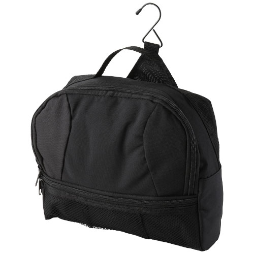 Global Toiletry Bag With Metal Hook - Black