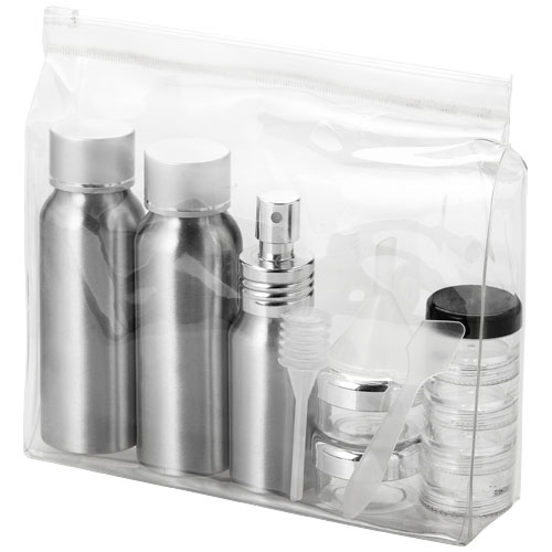 Frankfurt Airline Approved Alu Travel Bottle Set - Silver