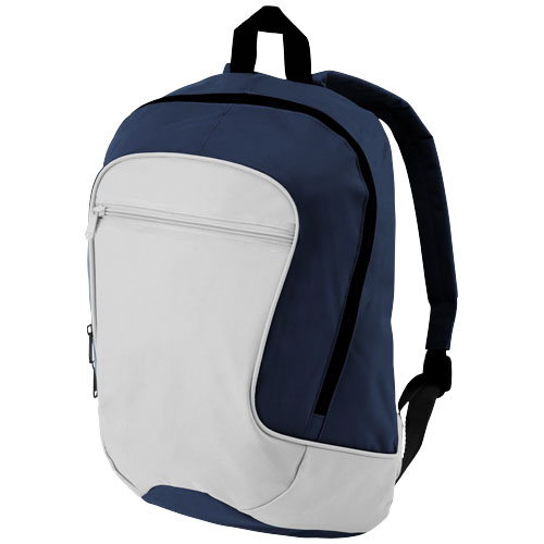 Laguna Zippered Front Pocket Backpack - Navy