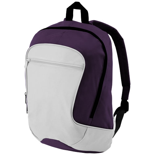 Laguna Zippered Front Pocket Backpack - Plum