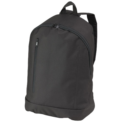 Boulder Vertical Zipper Backpack - Black