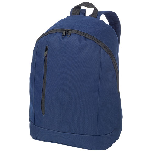 Boulder Vertical Zipper Backpack - Navy