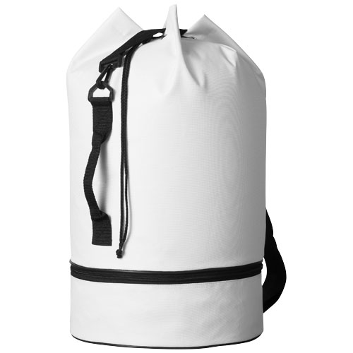 Idaho Sailor Zippered Bottom Duffel Bag - White