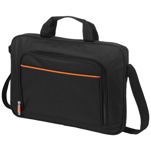 Harlem 14" Laptop Conference Bag - Black, Orange