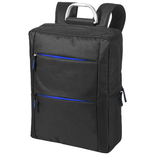 Boston 15.6" Laptop Backpack - Black, Royal Blue