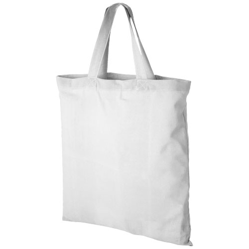 Virginia 100 G/M² Cotton Tote Bag Short Handles - White