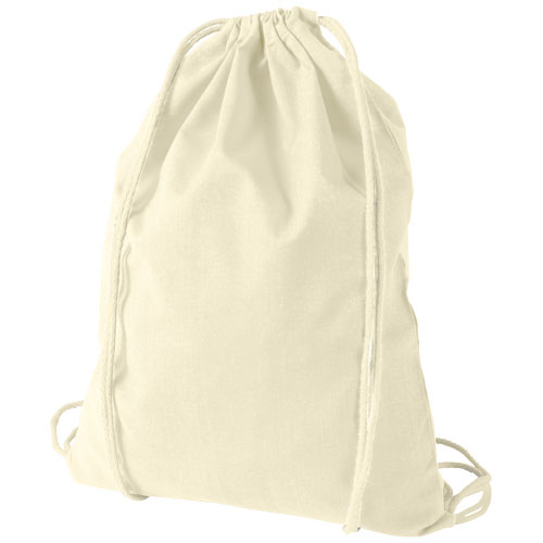 Oregon 100 G/M² Cotton Drawstring Backpack - Natural