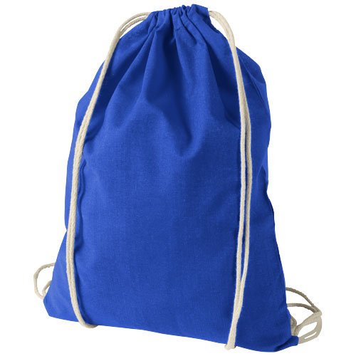 Oregon 100 G/M² Cotton Drawstring Backpack - Royal Blue