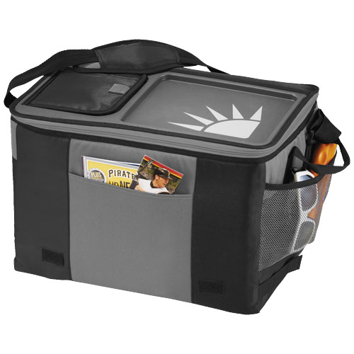 Table-Top 50-Can Cooler Bag - Black, Grey