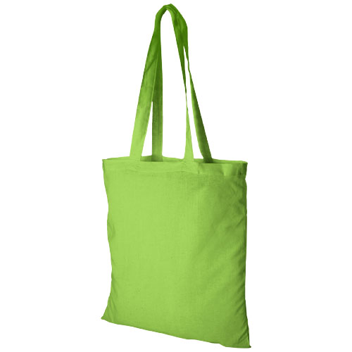 Madras 140 G/M² Cotton Tote Bag - Lime Green