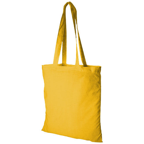 Madras 140 G/M² Cotton Tote Bag - Yellow