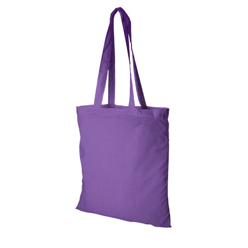 Madras 140 G/M² Cotton Tote Bag - Lavender