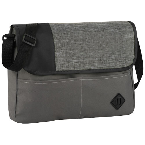 Offset Messenger Bag - Grey, Black